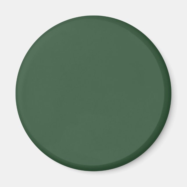 Aimant Couleur solide vert émeraude foncé (Devant)