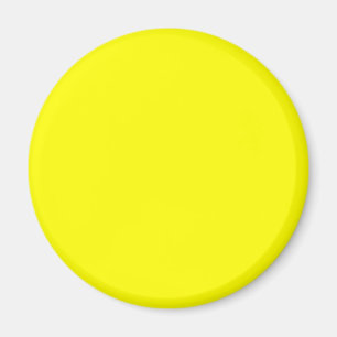 Aimant Couleur uni jaune néon