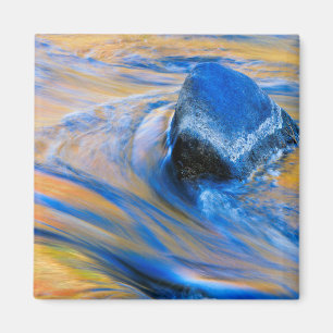 Aimant Couleurs d'Automne Eau Abstraite
