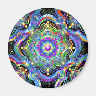 Aimant Couleurs de l'univers mandala