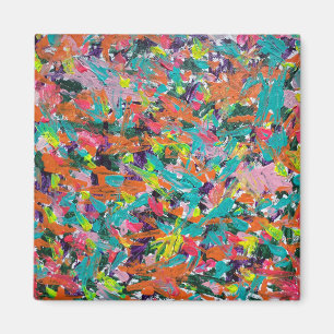Aimant Couleurs et expressions dans la peinture acrylique