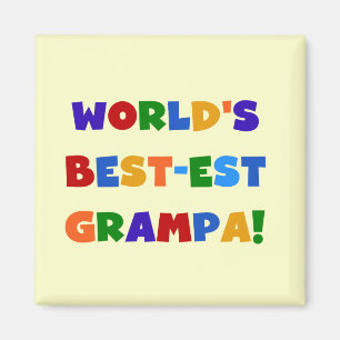 Aimant Couleurs vives les meilleurs cadeaux de Grampa au 