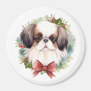 Aimant Coupe festive japonaise de germe de Noël