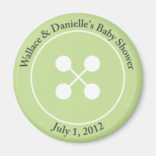 Aimant Coupe personnalisée en tant que bouton Baby shower