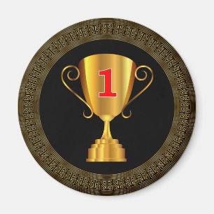 Aimant Coupe trophée d'or