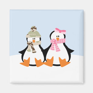Aimant Couple de pingouins