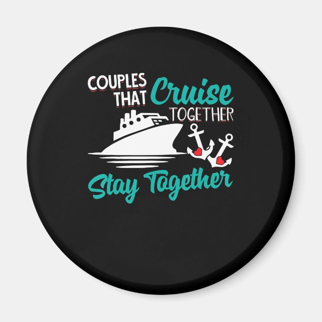 Aimant Couples Qui Croisent Ensemble Restent Ensemble Ann (Devant)