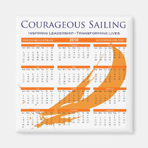 Aimant courageux de calendrier
