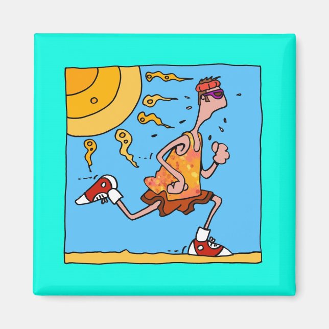 Aimant coureur d'été (mec) (Devant)
