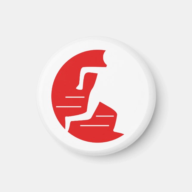 Aimant Courez Vers Non À Partir Du Logo De L'Homme En Cou (Devant)