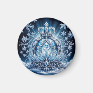 Aimant Couronne complexe recouverte de givre avec des gem