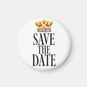 Aimant Couronne de mariage pour réserver la date