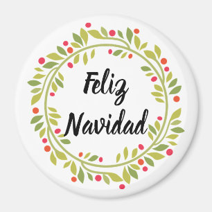 Aimant Couronne de Noël Feliz Navidad Noël