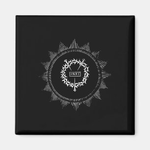 Aimant Couronne d'épines Jésus-Christ Inri Pâques Crucifi