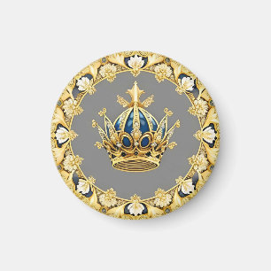 Aimant Couronne dorée élégante