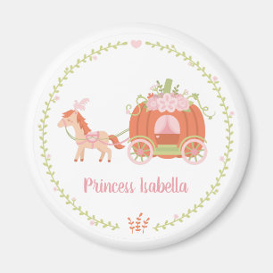 Aimant Couronne florale de voiture de Princesse Citrouill