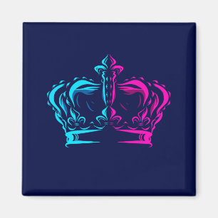 Aimant Couronne pop art