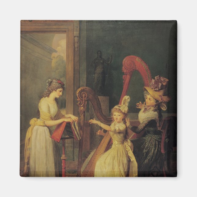 Aimant Cours de harpe donné par Madame de Genlis (Devant)