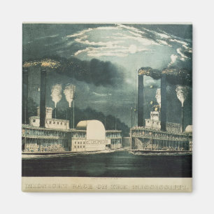 Aimant Course de minuit sur le Mississippi, 1875