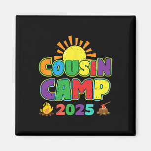 Aimant Cousin Camp 2025 Vacances en famille Camping d'été