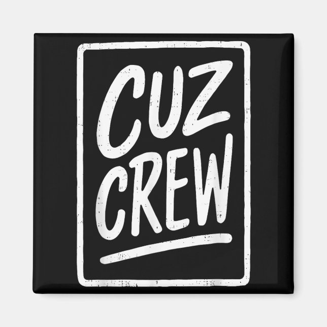 Aimant Cousin Crew Family Matching Funny Cousin Squad Tee (Devant)