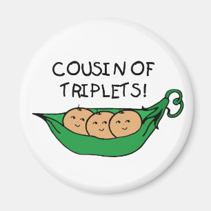 Aimant Cousin de cosse de triplets