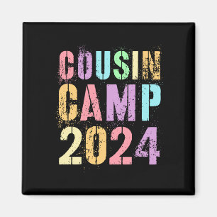 Aimant Cousin des enfants camp 2024 équipage de vacances 