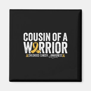 Aimant Cousin Of A Warrior Childhood Cancer Awareness