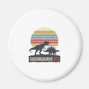 Aimant Cousinsaurus Rex Drôle Dinosaure Vintage T-Shirt D