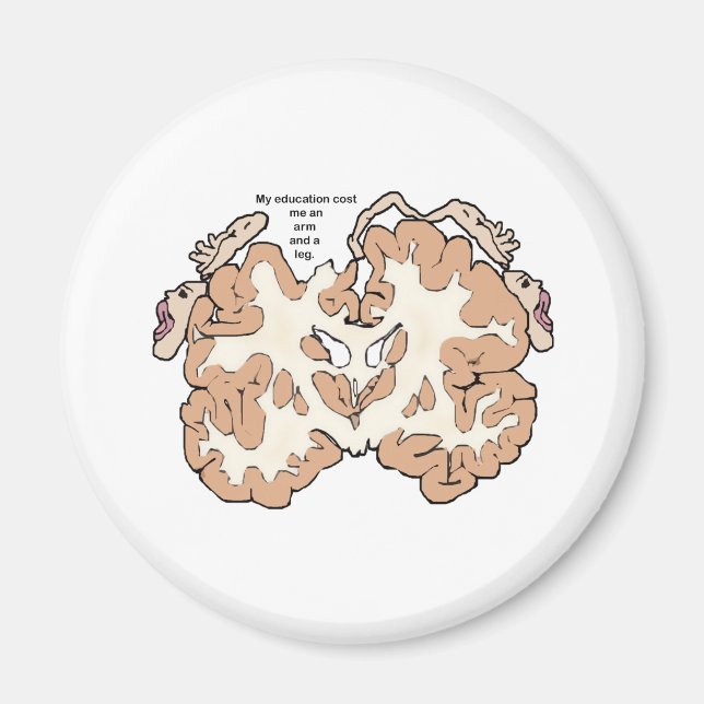 Aimant Coût d'un bras et d'une jambe homunculus (Devant)