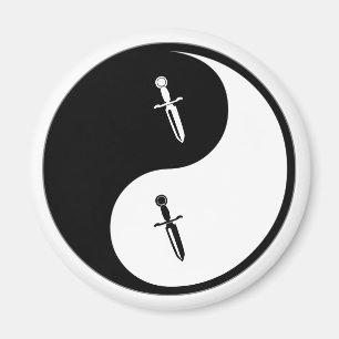 Aimant Couteaux de Yin Yang