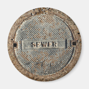 Aimant Couverture de trou d'homme d'égout