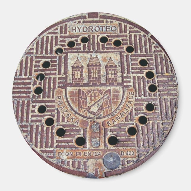 Aimant Couverture d'égout du château de Prague (Devant)