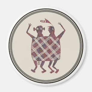 Aimant Couverture Mariage, Design De Poterie Mimbres