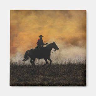 Aimant Cowboy Classique et Cheval