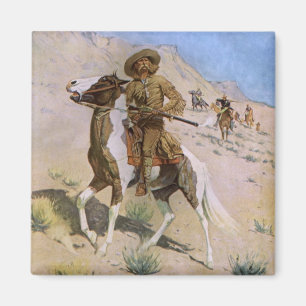 Aimant Cowboys Militaires de Style Rétro, L'Éclaireur par