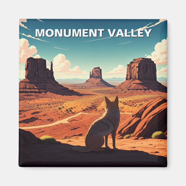 Aimant Coyote Monument Valley Travel Nation Navajo (Devant)
