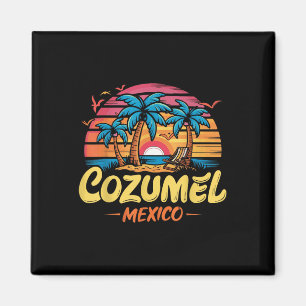 Aimant Cozumel Mexique Tropical Sunset Beach Souvenir Vac