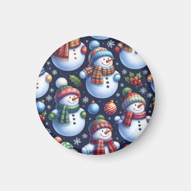 Aimant Cozy Festive Snowman (Devant)