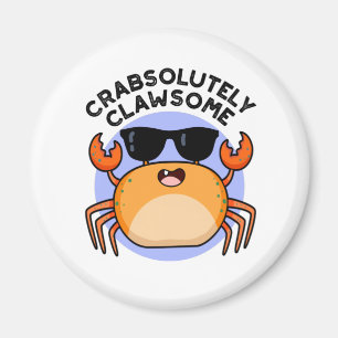 Aimant Crabe Clawsome Funky Crabe Pun