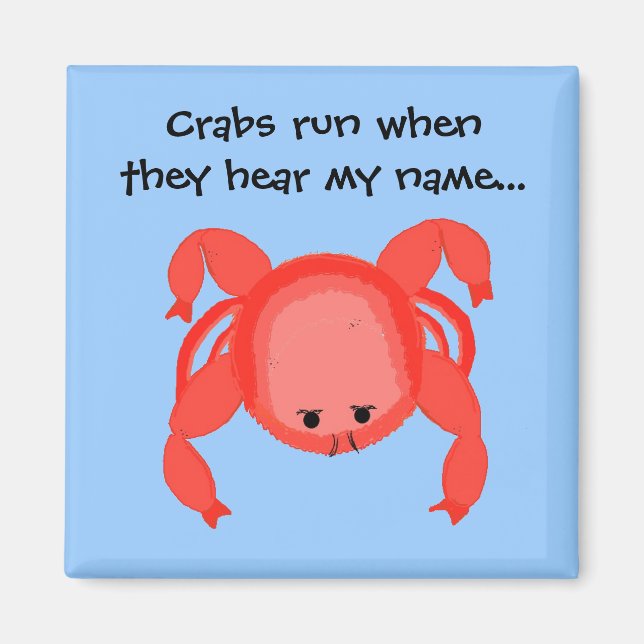 Aimant Crabe Cool qui dit (Devant)