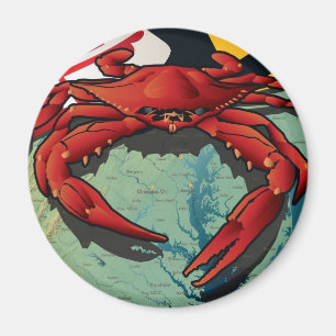 Aimant Crabe de citoyen du Maryland