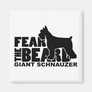 Aimant Craignez la barbe - Schnauzer géant