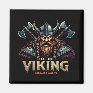 Aimant Crains Le Guerrier Nordique Viking Valhalla Attend