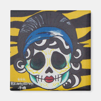 Aimant crâne féminin