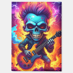 Aimant Crâne Punk Rock