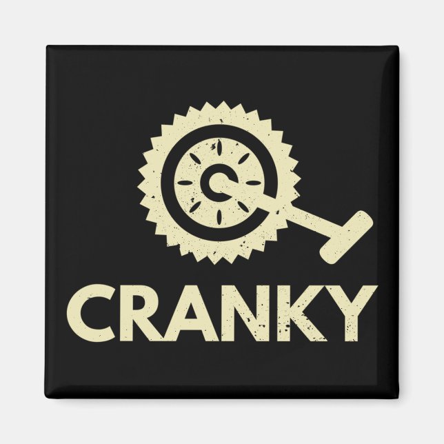 Aimant Cranky / Vélo / Cycliste (Devant)