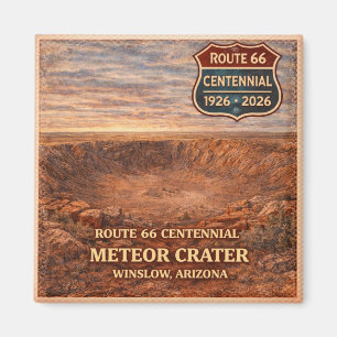 Aimant Cratère de météorite Winslow Arizona Centenaire