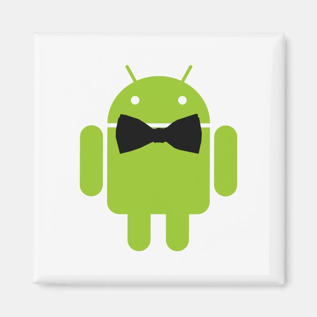 Aimant Cravate Formelle Bow Android Robot Icon (Devant)