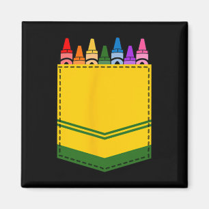 Aimant Crayon Boîte de poche Enseignant Costume cadeau